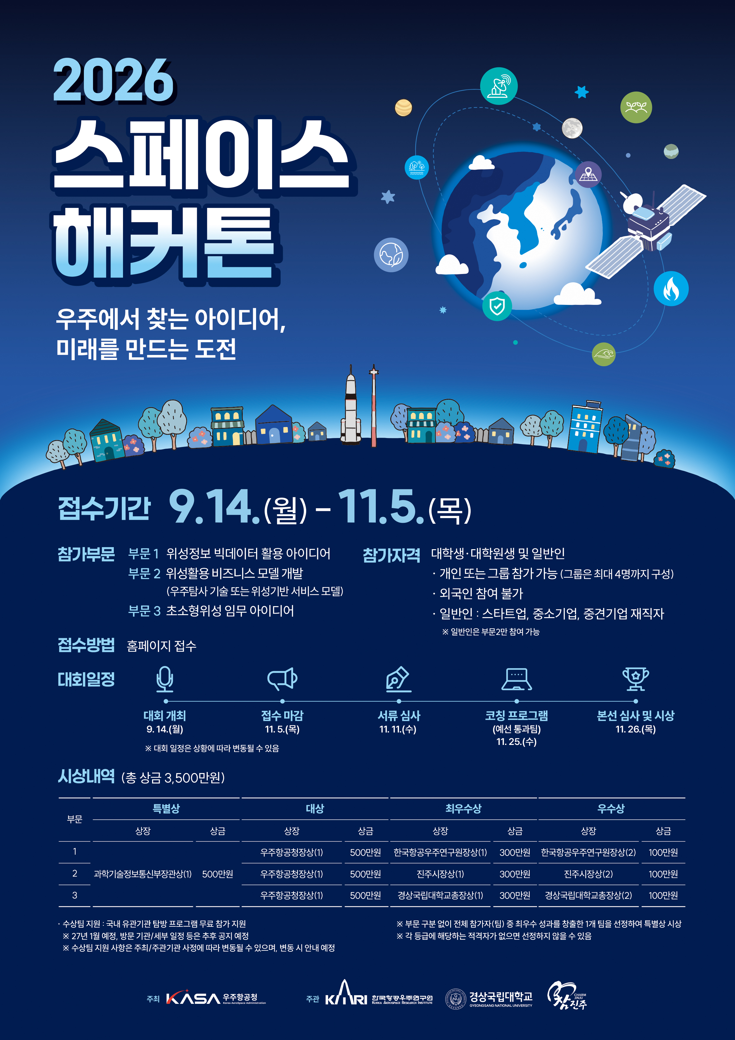 2026 스페이스 해커톤 포스터